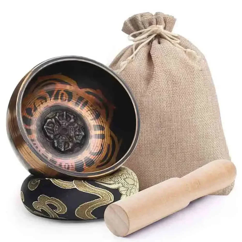 8cm Tibetan Singing Bowls for Meditation & Yoga - Sound Healing Tools